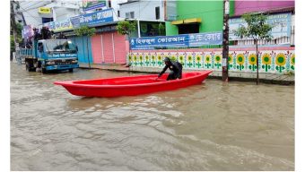 সিলেট নগরের ২৮ টি ওয়ার্ড প্লাবিত, পানিবন্দি লাখো মানুষ