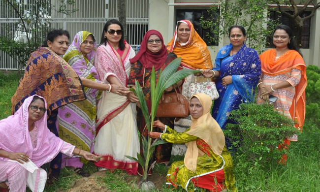 সিলেট জেলা মহিলা আওয়ামী লীগের বৃক্ষরোপন কর্মসূচী পালন