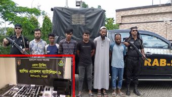 সিলেট র‌্যাবের-৯ এর অভিযানে-করিম উল্লাহ মার্কেটে চোরাই মোবাইলসহ গ্রেফতার ৬