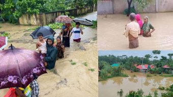 কমলগঞ্জে পানিবন্দী লাখো মানুষ, খাদ্য ও বিশুদ্ধ পানি সংকট