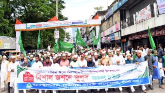 পবিত্র ঈদে মিলাদুন্নবী উপলক্ষ্যে সিলেট গাউসিয়া কমিটির উদ্যোগে জশনে জুলুস