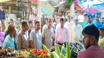 দ্রব্যমূল্য নিয়ন্ত্রণে গোয়াইনঘাটে ভ্রাম্যমাণ আদালতের অভিযান