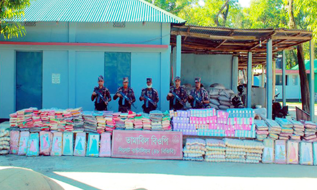 সিলেটে ফের কোটি টাকার ভারতীয় পণ্য জব্দ