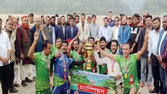 জাফলংয়ে পিয়াইন কাপ ফুটবল টুর্নামেন্টের ফাইনাল সম্পন্ন