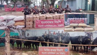 সিলেটে সীমান্তে প্রায় দেড় কোটি টাকার চোরাই পণ্য জব্দ