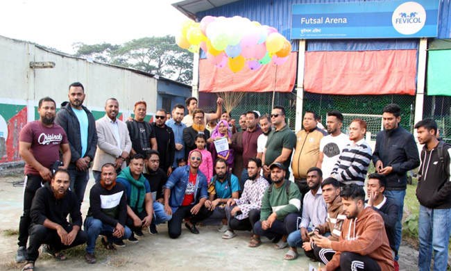 সিলেট বরইকান্দি ও ২৮ নং ওয়ার্ড ফুটসাল টুর্নামেন্টের উদ্বোধন