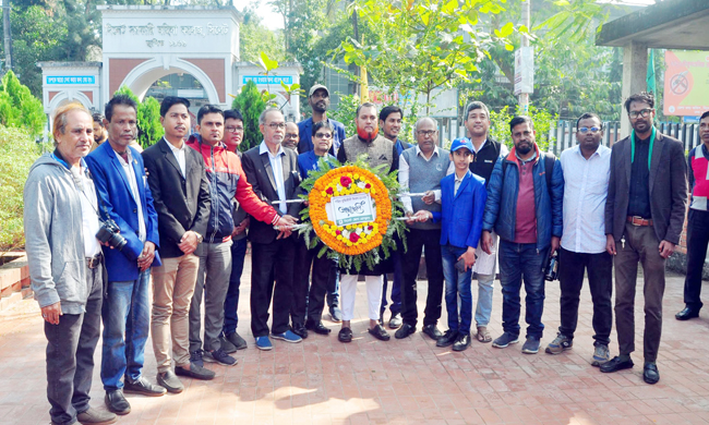 শহীদ বুদ্ধিজীবী দিবসে সিলেট জেলা প্রেসক্লাবের শ্রদ্ধাঞ্জলি