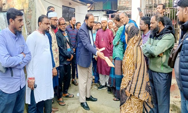 সিলেট মহানগর ২৬নং ওয়ার্ডে অগ্নিকাণ্ডে ক্ষতিগ্রস্থদের পাশে জামায়াত