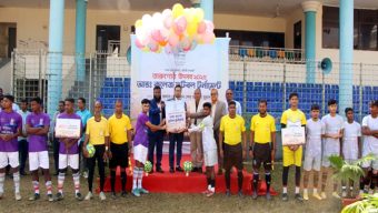 সিলেট জেলা স্টেডিয়ামে আন্তঃ কলেজ ফুটবল টুর্নামেন্টের উদ্বোধন