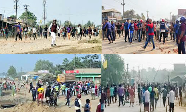 সিলেট কোম্পানীগঞ্জে বউবাজারে মাছ বিক্রি নিয়ে দুই গ্রামবাসীর সংঘর্ষ