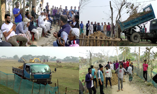 সিলেট নগরীর ৩১নং ওয়ার্ডস্থ সোনাপুর গ্রামের রাস্তার কাজ দোয়া ও মোনাজাতের মধ্যে দিয়ে উদ্ধোধন