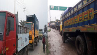 সিলেট-ঢাকা মহাসড়কে দীর্ঘ যানজট