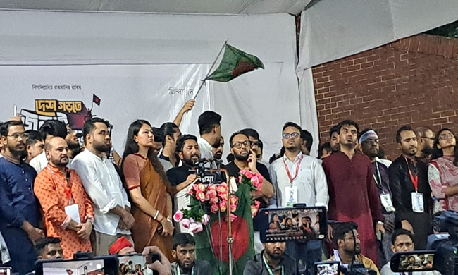 জুলাই গণঅভ্যুত্থানে বাংলাদশের স্বাধীনতার পক্ষে সিলেট বুক চিতিয়ে লড়াই করেছে-নাহিদ