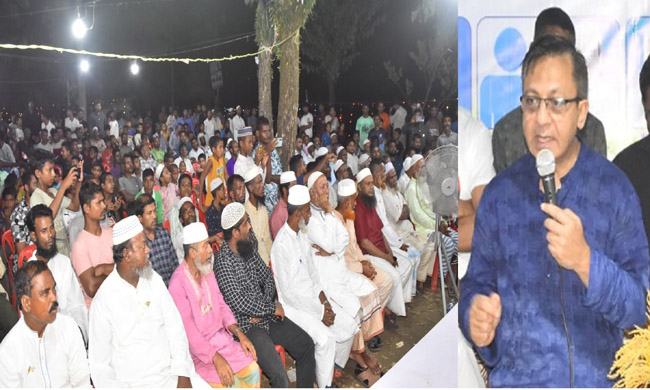 ২নং হাটখোলা ইউনিয়নে উঠান বৈঠকে খন্দকার মুক্তাদির