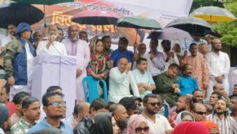 বিএনপি নেতাকর্মীরা সাধারণ ছাত্রজনতার পরিচয়ে মিশে স্বৈরাচারকে পালাতে বাধ্য করেছিল : সিলেটে মঈন খান