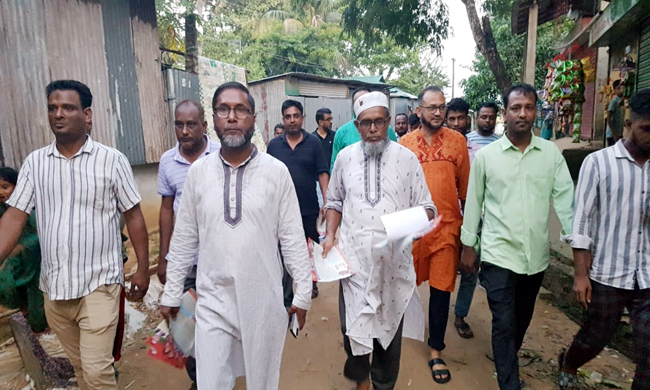 ধানের শীষের পক্ষে ফেঞ্চুগঞ্জের প্রান্তিক জনপদে খান জামালের প্রচারণা