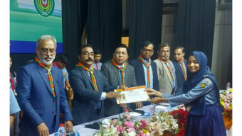 মানবিক মূল্যবোধসম্পন্ন রাষ্ট্র গঠনে কাজ করছে স্কাউটস :  বিভাগীয় কমিশনার