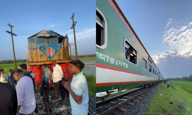 কমলগঞ্জে ট্রেনে আগুন, তিন ঘন্টা পর সিলেটের সাথে রেল যোগাযোগ স্বাভাবিক