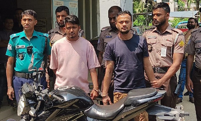 সিলেটে মোটরসাইকেল চোরচক্রের দুই সদস্য গ্রেপ্তার