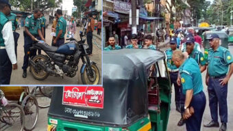 সিলেটে ৩২ ঘন্টায় ১৭৭ যানবাহনের বিরুদ্ধে ব্যবস্থা গ্রহণ