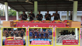 সিলেট সীমান্ত এসব চোরাচালানপণ্য জব্দ করেছে বিজিবি