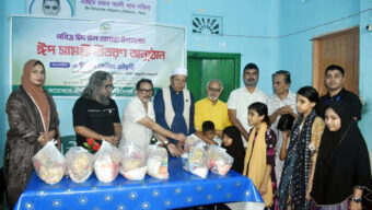 প্রতিবন্ধী শিক্ষার্থীদের মধ্যে গ্রীণ ডিসএ্যাবল্ড ফাউন্ডেশনের ঈদ উপহার সামগ্রী বিতরণ