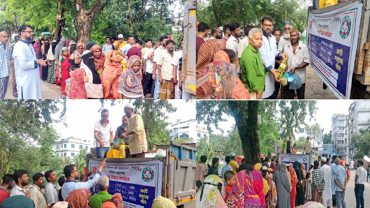 ৪নং ওয়ার্ডে টিসিবির পণ্য বিক্রিতে সমাজকর্মী সৈয়দ সারোয়ার রেজার সহযোগিতা
