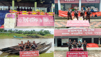 সিলেট ব্যাটালিয়ন (৪৮ বিজিবি) কর্তৃক ১ কোটি টাকার চোরাচালানী মালামাল আটক