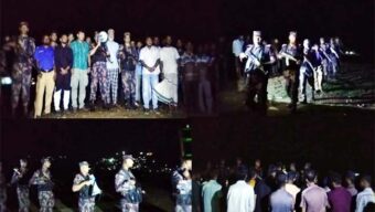 সীমান্ত অপরাধ রোধে জাফলং সীমান্তে বিজিবি-জনসাধারণের যৌথ টহল