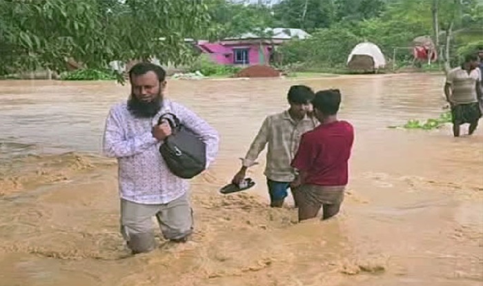 ঢলে তলিয়ে গেছে হবিগঞ্জের ৩ গ্রাম