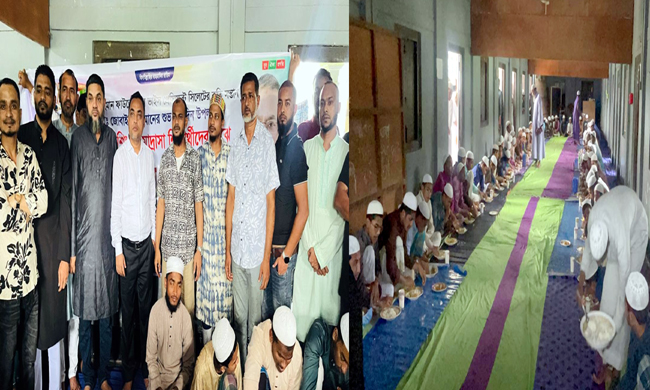 ডাঃ জোবাইদা রহমানের জন্মদিন উপলক্ষে এতিম মাদ্রাসা শিক্ষার্থীদের মাঝে সিলেট যুবদলের খাবার বিতরণ