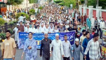সিলেট জেলা ও মহানগর ১১ দলীয় ঐক্যের র‌্যালী