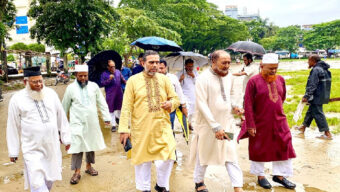 ২৫ জুলাই সিলেটে ১১ দলীয় ঐক্যের সমাবেশ-আলিয়া মাদরাসা মাঠে পরিদর্শন