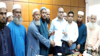 সিলেটের নবনিযুক্ত জেলা প্রশাসকের সাথে ইমাম-মুয়াজ্জিন কল্যাণ পরিষদের নেতৃবৃন্দের মতবিনিময়