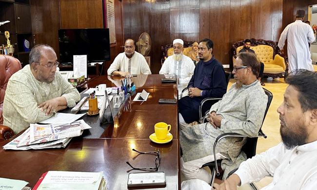 সিসিক প্রশাসকের সাথে জেলা ও মহানগর জামায়াতের মতবিনিময়