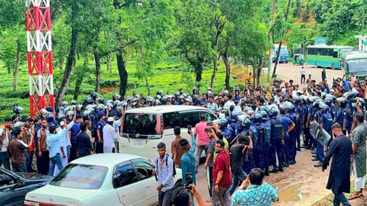 এনসিপিকে হবিগঞ্জে ঢুকতে দেয়নি পুলিশ, কামাইছড়া তদন্ত কেন্দ্রে নিল মামলার আবেদন