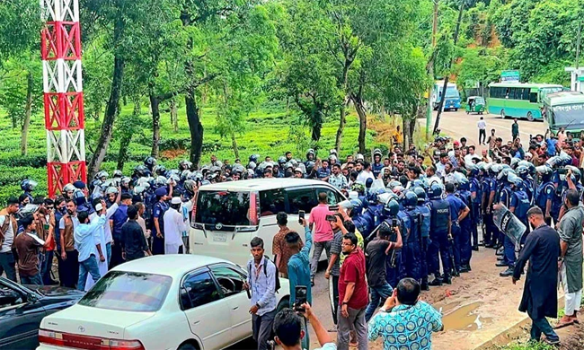 এনসিপিকে হবিগঞ্জে ঢুকতে দেয়নি পুলিশ, কামাইছড়া তদন্ত কেন্দ্রে নিল মামলার আবেদন
