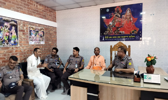 রথযাত্রা উপলক্ষে ইসকন সিলেটে প্রশাসনের প্রস্তুতি