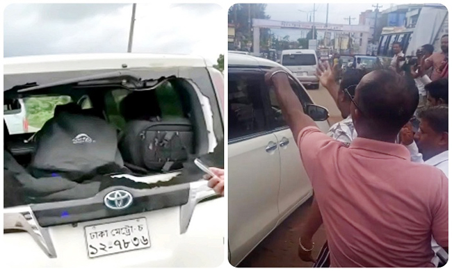 সিলেট গোলাপগঞ্জে সারজিসদের গাড়িতে হামলা, ‘ভুয়া ভুয়া’ স্লোগান
