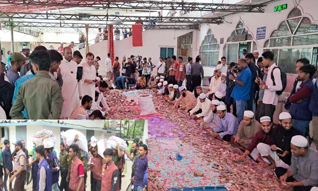 সিলেট শাহজালাল (রহ.) মাজারে পাওয়া গেল ৫ বস্তা টাকা গণনা শুরু