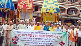 সম্প্রীতির বার্তা নিয়ে সিলেটে ইসকনের রথযাত্রা মহোৎসবের উদ্বোধন করেন-মন্ত্রী আরিফুল হক চৌধুরী