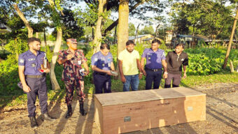 কুলাউড়া সীমান্তে বিএসএফের গুলিতে নিহত তারা মিয়ার মরদেহ হস্তান্তর