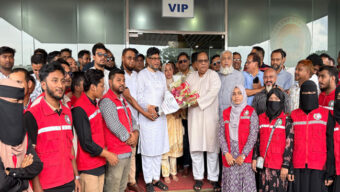 জালালাবাদ গ্যাসের নবনিযুক্ত পরিচালক বদরুজ্জামান সেলিমকে সিলেটে উষ্ণ সংবর্ধনা