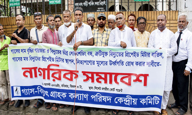 গ্যাসের দাম বৃদ্ধি পায়তারা বন্ধ, অসহনিয় লোডশেডিং বন্ধ না হলে করুন পরিণতি ভোগ করতে হবে– গ্যাস-বিদ্যুৎ গ্রাহক কল্যাণ পরিষদ