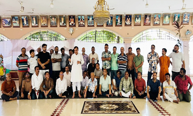 শুভ জন্মাষ্টমী উপলক্ষে কয়েস লোদী, মিফতাহ সিদ্দিকী ও ইমদাদ চৌধুরীর সাথে পুজা উদযাপন কমিটির মতবিনিময়