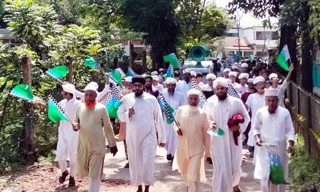 জাফলংয়ে রবিউল আউয়ালকে স্বাগত জানিয়ে আনন্দ র‌্যালি ও জশনে জুলুস