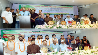 বৃহত্তর মদীনা মার্কেট ব্যবসায়ী সমিতির শপথ অনুষ্ঠানে সিসিক প্রশাসক