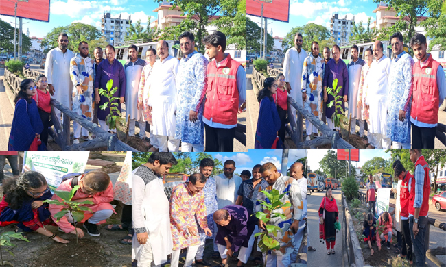 সবুজ বাংলাদেশ গড়ার প্রত্যয়ে সিলেটে বাবৌযুপ’র দ্বিতীয় পর্যায়ে বৃক্ষরোপণ কর্মসূচি সম্পন্ন