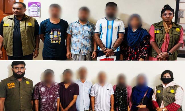 সিলেটে ১০ নারী-পুরুষ গ্রেফতার, দুটি হোটেল সিলগালা