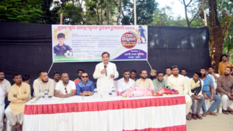 সিলেটে সুজন স্মৃতি ফুটবল টুর্নামেন্ট–২০২৬-এর উদ্বোধনে-কয়েস লোদী